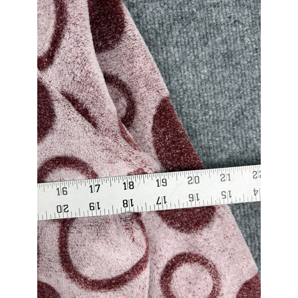 Disney Mickey Mouse Womens Small 2 Piece Fleece Pajama Lounge Set Burgundy - Picture 6 of 11